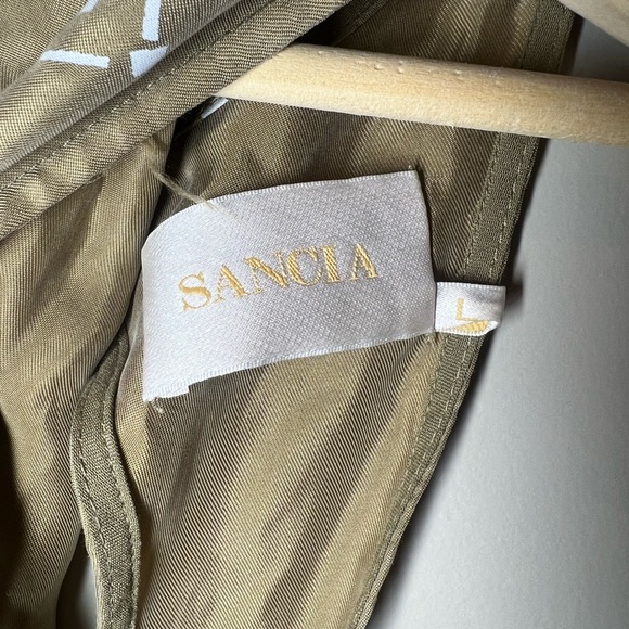 Anthropologie Sancia Carmela Wide-Leg Jumpsuit Pockets Boho Size L Womens - Picture 11 of 11